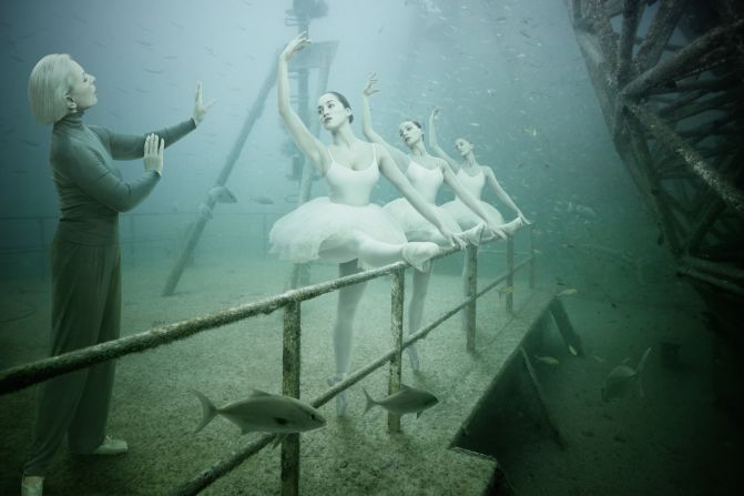 Ghostly underwater art gallery breathes new life to sunken ship