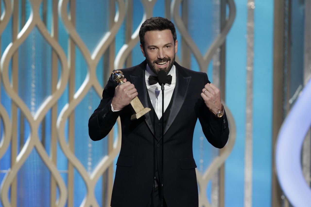 Affleck accepts the award for best director for "Argo" at the Golden Globe Awards on January 13. And the rest is history.