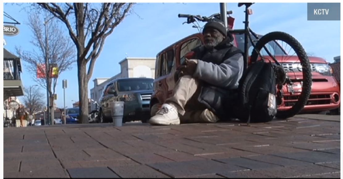 Billy Ray Harris is homeless and often stays under a bridge.