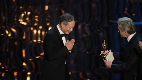 <strong>Ang Lee, best director:</strong> Ang Lee accepted his second Oscar for directing as the audience stood on their feet in a standing ovation. "Thank you movie god," Lee said, adding, "I want to thank you for believing in this story." He noted that he shares the award with everyone who worked with him on "Life of Pi." 
