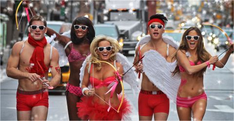 Not quite ready to go bareback? Cupid's Undie Run aims to raise money for <a href="http://cupidsundierun.com/13/" target="_blank" target="_blank">The Children's Tumor Foundation</a> by having participants race about a mile in their underwear every Valentine's Day weekend. 