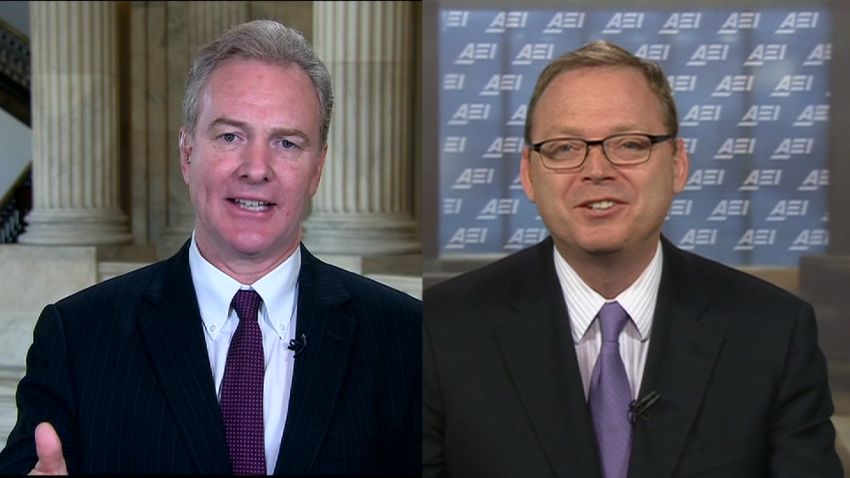 Chris Van Hollen, U.S. House Democrat and Kevin Hassett, American Enterprise Institute debate U.S. forced cuts 