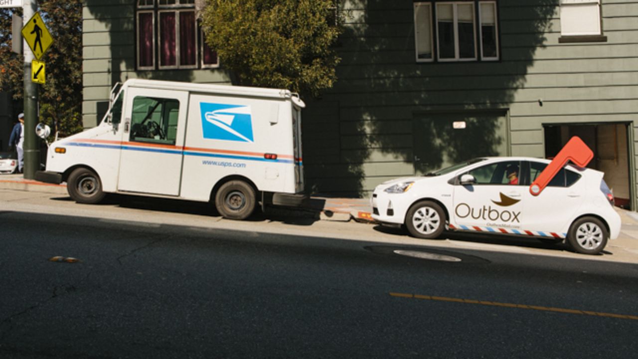 Outbox, a new startup, seeks to cut down on paper clutter by digitizing subscribers' physical mail. The service is launching in San Francisco, where an Outbox "unpostman" drives around in a Toyota Prius emblazoned with the Outbox logo and a giant plastic mailbox flag.