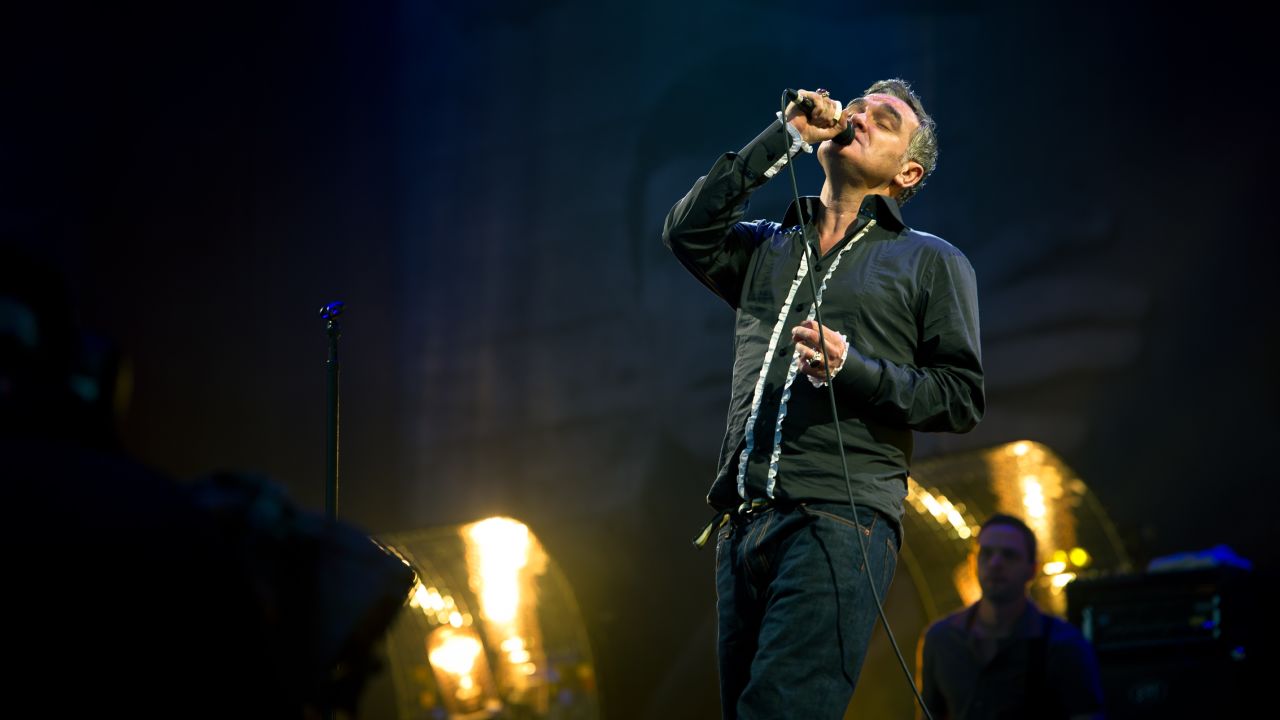 Morrissey performs during the 2011 Glastonbury Festival on June 24, 2011 in Glastonbury, England.