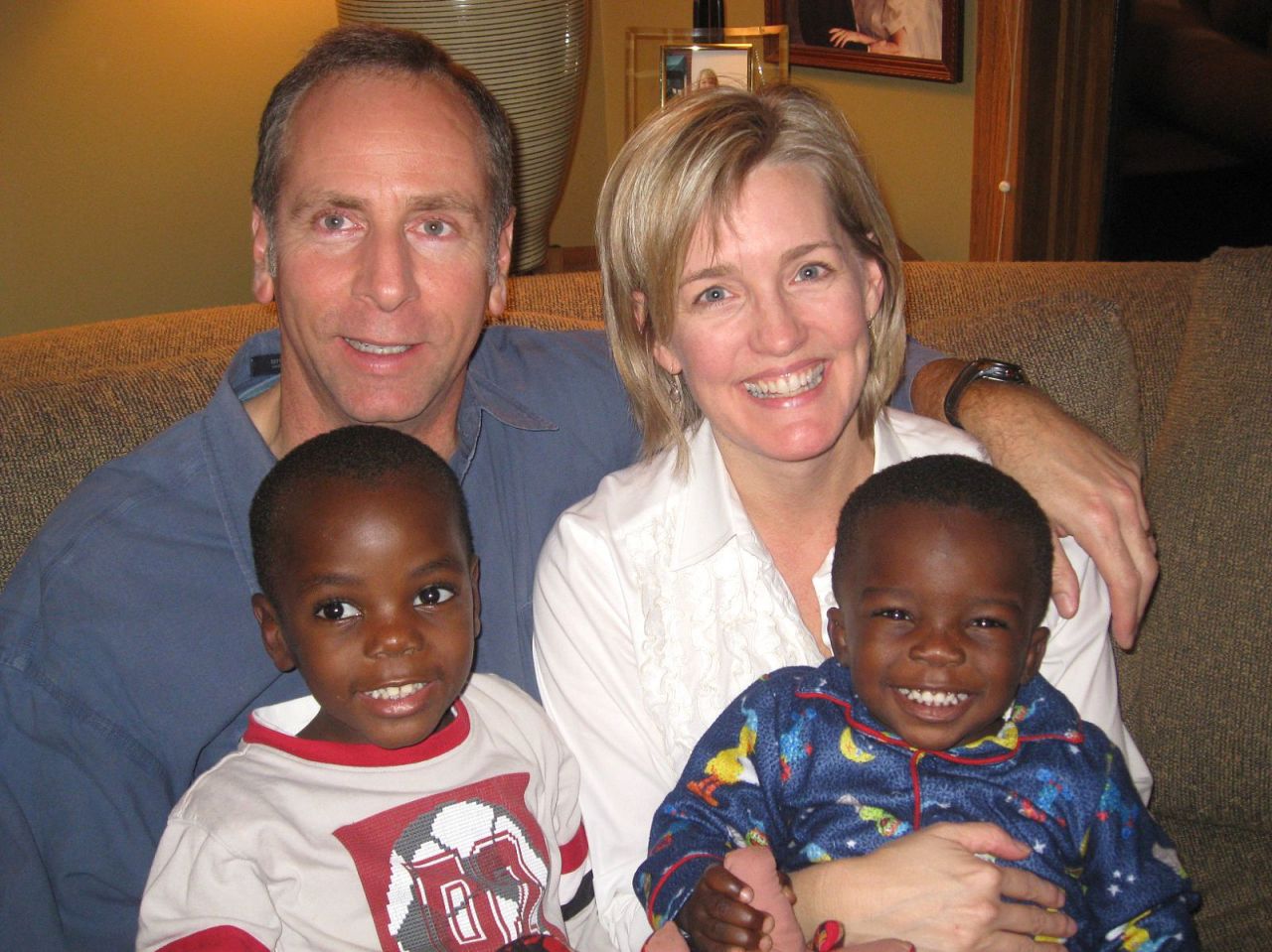 Tague and Lisa Harding were inspired to adopt Zach and Philip after learning the plight of Ugandan orphans at their church.