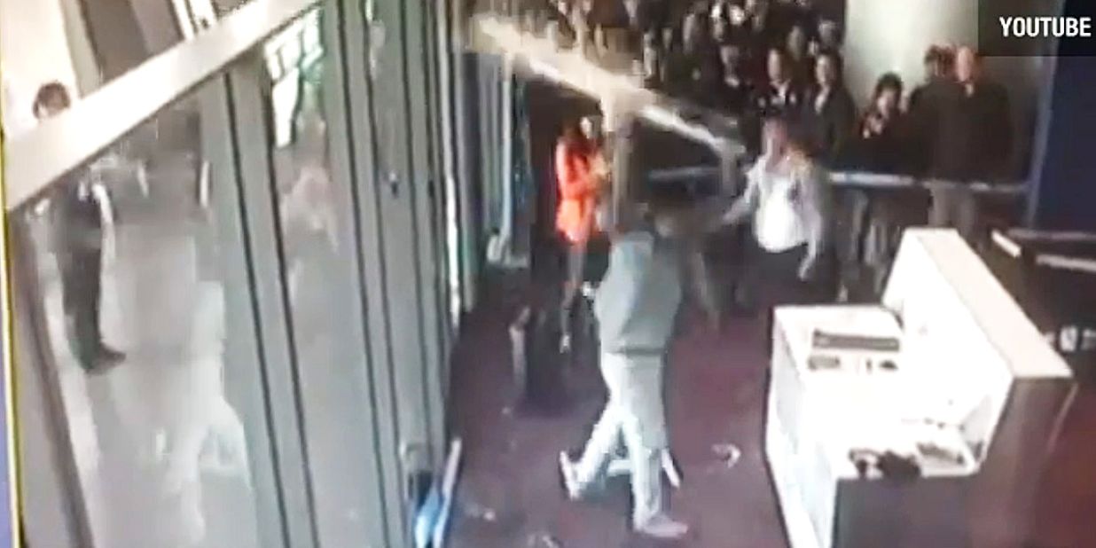 This image is taken from a video showing a Chinese politician smashing equipment after he turned up late to his departure gate at a Chinese airport and was refused boarding. The video clip when viral. Such incidents need to be taken in context, given how many Chinese travelers there are in the world, Dr. Yong Chen says. "Travel is a way of communication between cultures," he says. "Tourism will help people to get better and learn. It's a new experience for them."