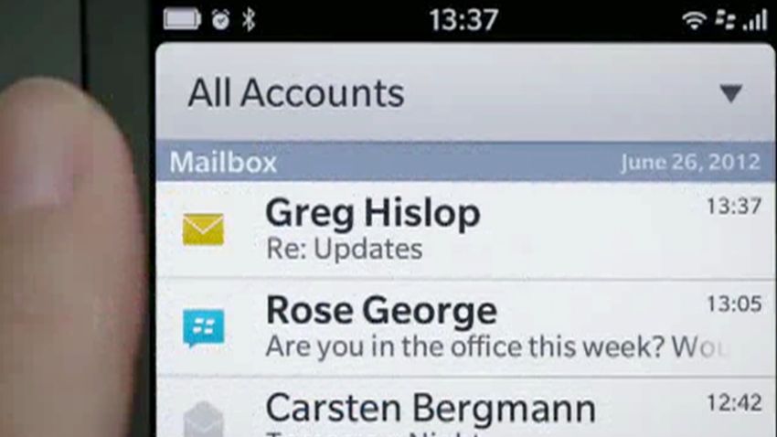 Sneak Peek from the BlackBerry World 2012 Keynote