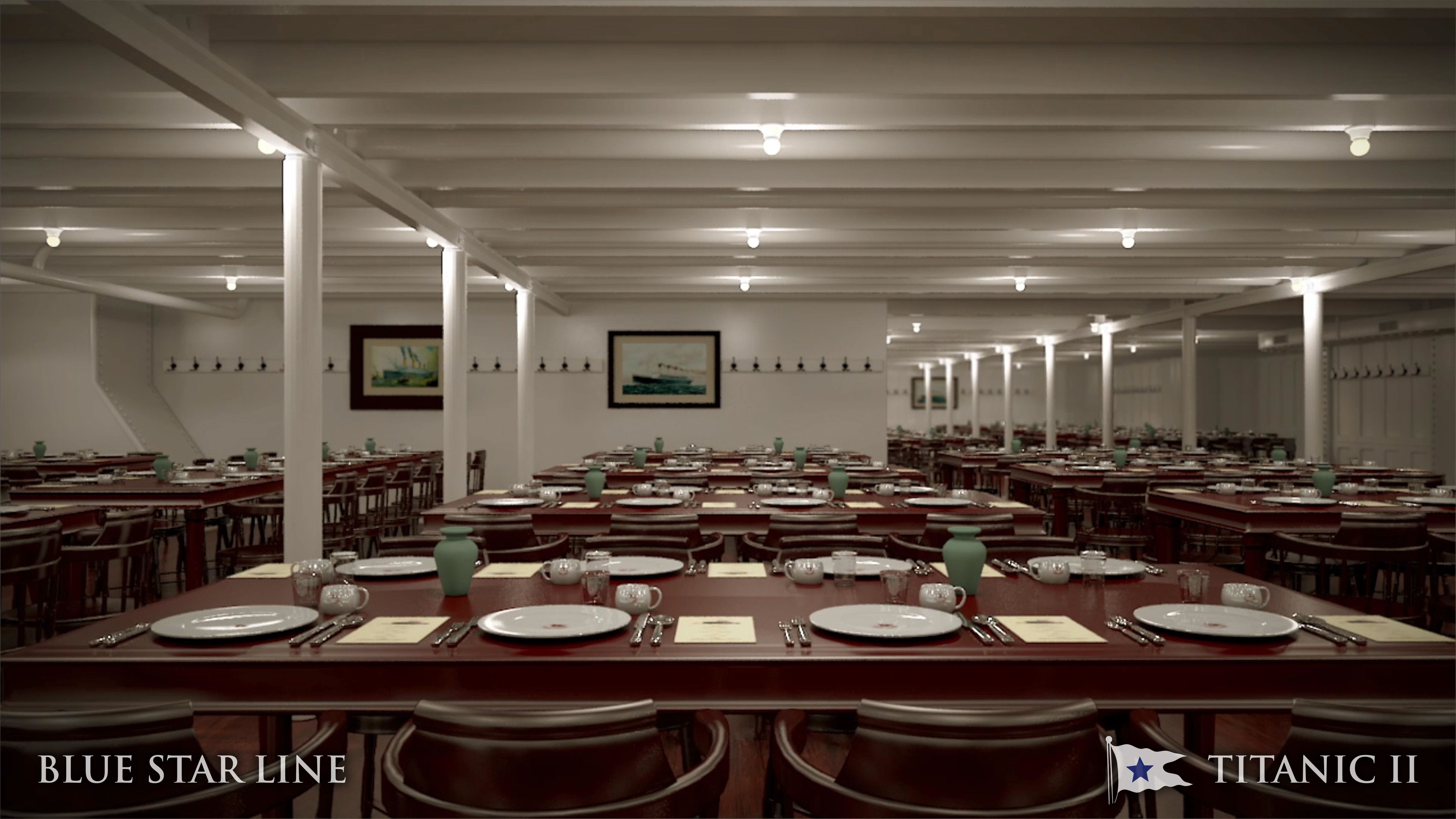 El Titanic II incluirá comidas de tercera clase.