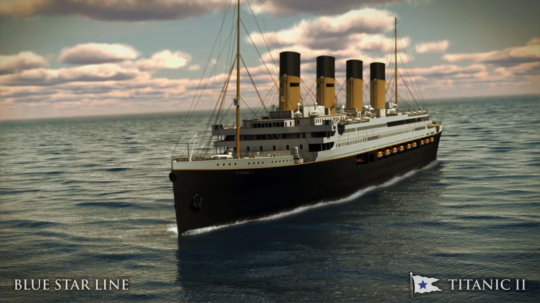 Blue Star Line Chairman Clive Palmer is determined to see the Titanic II (here in a rendering) set sail in 2016.
