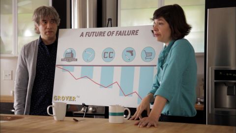 Parents in the IFC show "Portlandia" explain the value of preschool to their son.