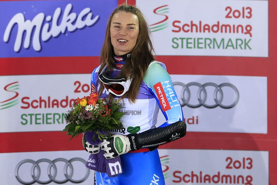 It's been hard to keep Maze off the podium during her triumphant 2012-13 season, during which she had 20 top-three World Cup finishes up until March 3.