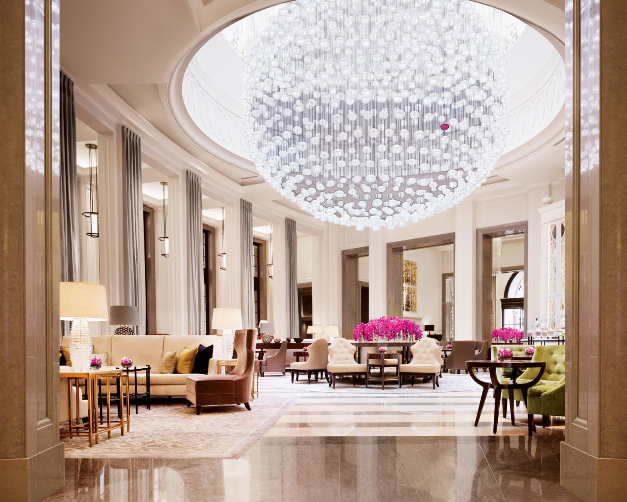 The opulent 294-room Corinthia Hotel -- once home to the Ministry of Defense -- reopened in the spring of 2011. 