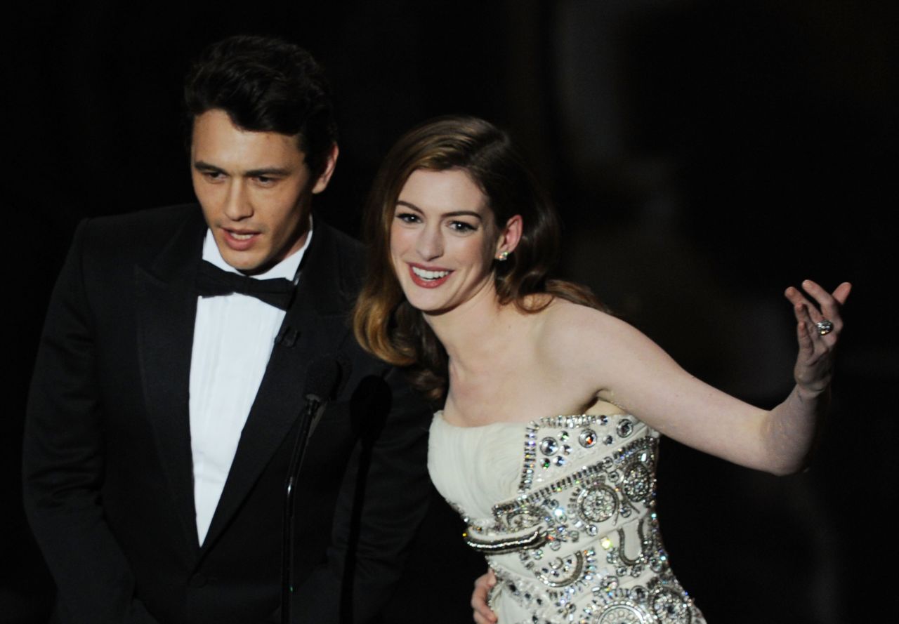 Hathaway teams up with James Franco to host the 83rd annual Academy Awards in February  2011.