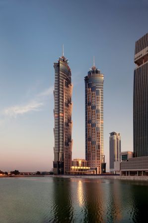 Standing tall at 355 meters (1,164 feet), the JW Marriott Marquis Dubai is now the world's tallest hotel, according to the Guinness Book of World Records.