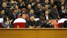 VICE photos of Dennis Rodman and the Harlem Globetrotters in North Korea with Kim Jong-un