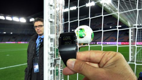 The GoalRef system was one of two trialled at December's Club World Cup in Japan.