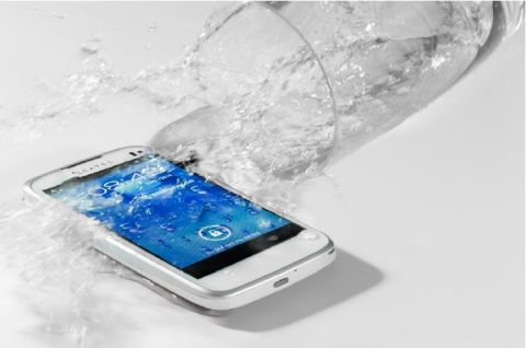 P2i says its invisible, liquid-repellent nano-coating makes phones such as Alcatel's One Touch 997 impervious to water.