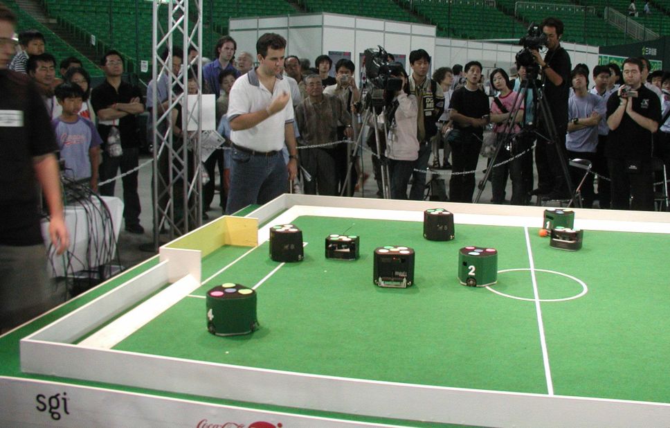 The idea for Kiva Systems stemmed from D'Andrea's work at Cornell University's robot soccer team. 