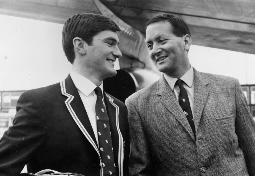 Pictured alongside fellow England player Alan Knott, D'Oliveira became an integral part of the international setup after making his debut against the West Indies in 1966. He scored his first century against India the following year, but it was his historic innings of 158 against Australia in August 1968 which sent shock waves through the cricket world.