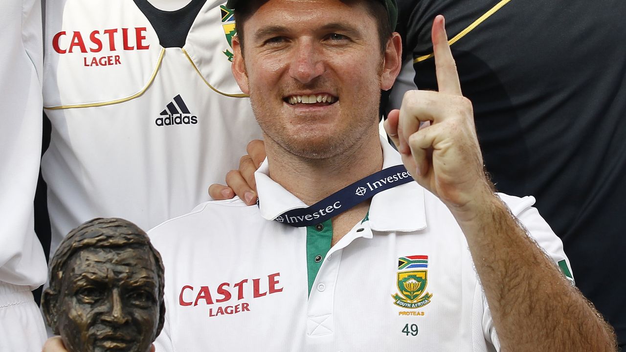 South African captain Graeme Smith took his team to No.1 in the Test rankings after a crucial victory over England in 2012.