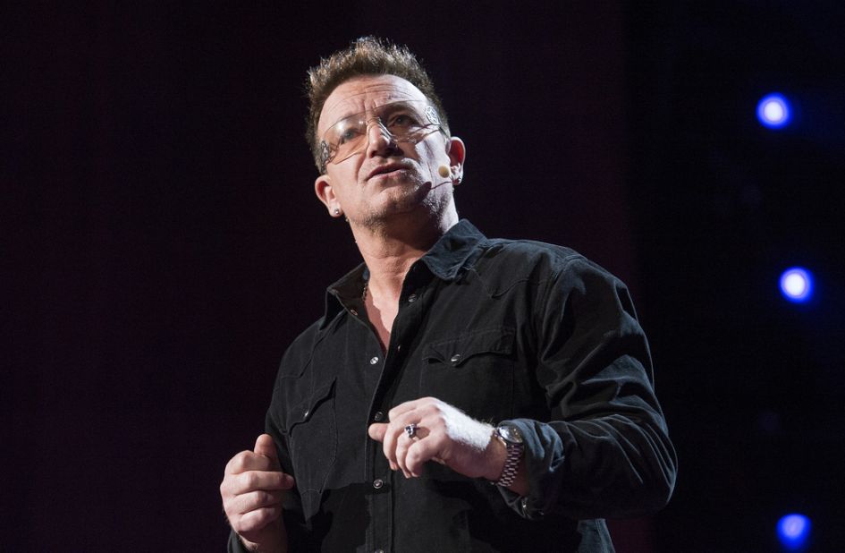 Bono says the world is on track to eliminate extreme poverty -- if corruption and dictatorship don't get in the way.
