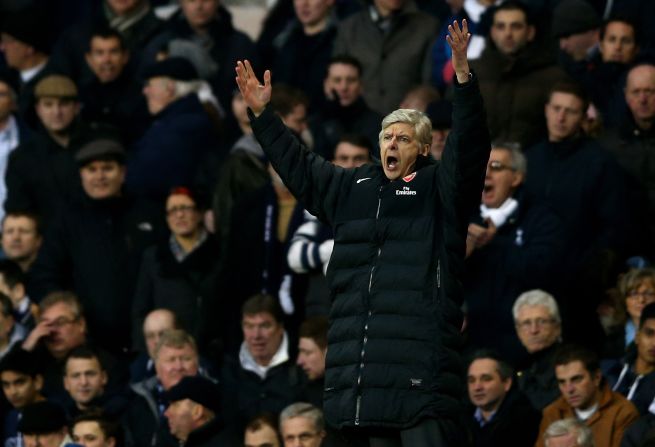 Arsenal manager Arsene Wenger was left frustrated as his side slumped to defeat and left their hopes of reaching next year's Champions League in jeopardy. The Frenchman's team is seven points behind rival Tottenham, while it sits five points off fourth place Chelsea
