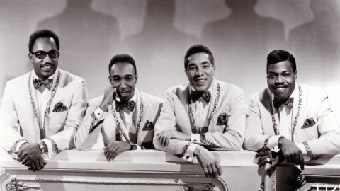 From left, Bobby Rogers, Ronald White, Smokey Robinson and Pete Moore of the Miracles circa 1965.
