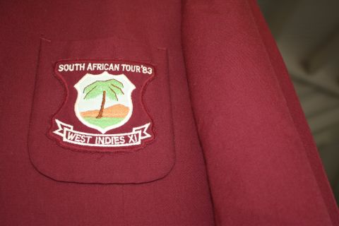  A West Indies tour blazer from the 1983 tour. "I knew the tour was more important than being just cricket," said Stephenson. "I believe that cricket can make a difference and I'm going to be a part of that team."