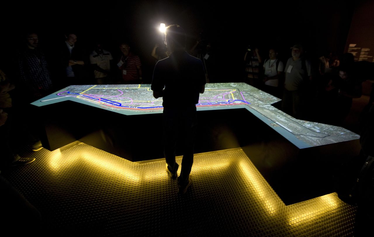 Journalists are shown a virtual tour of the city organized by the Rio 2016 Committee on November 19, 2012 in Rio De Janeiro, Brazil.