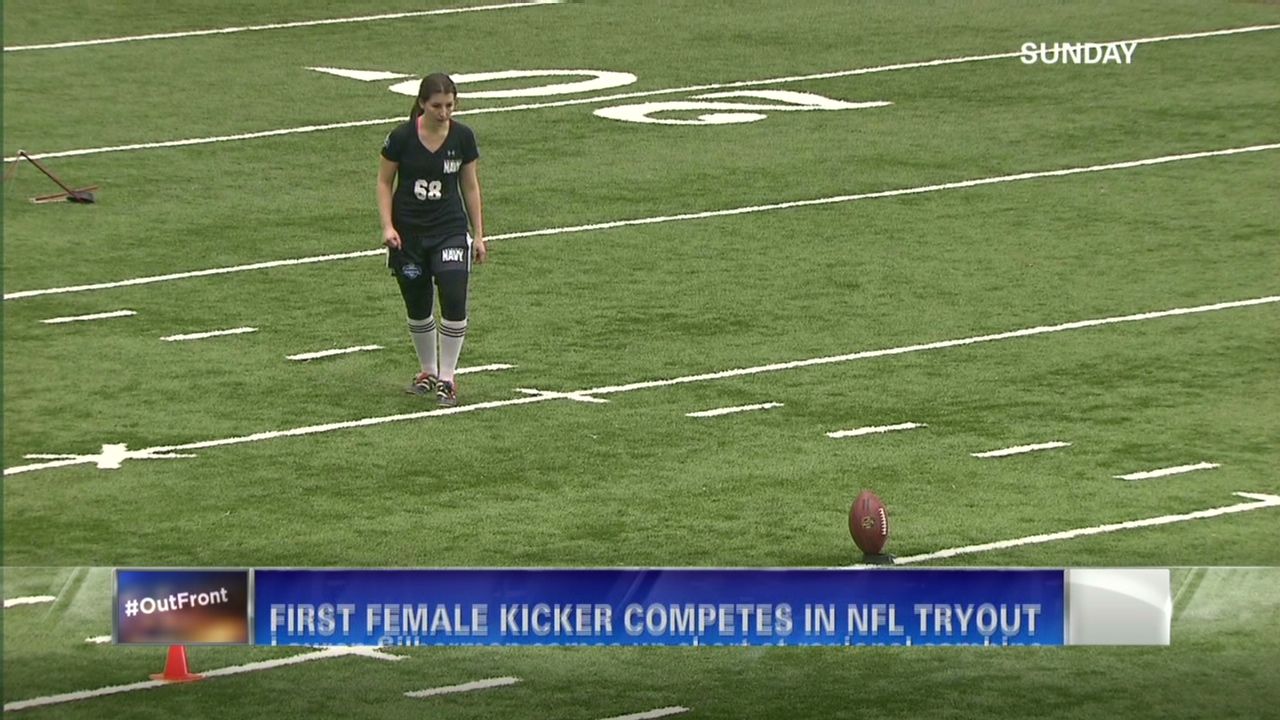 Female kicker's tryout nothing but hype?
