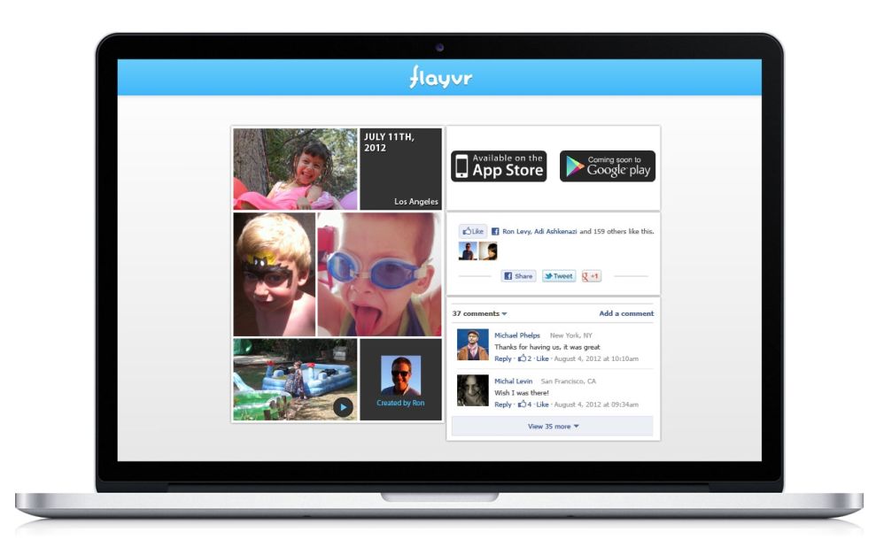 Flayvr is an intuitive app that groups a user's photos and videos by date or subject matter.
