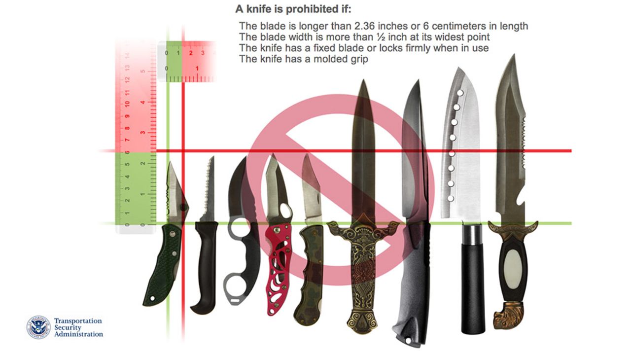 Larger knives will still be prohibited.