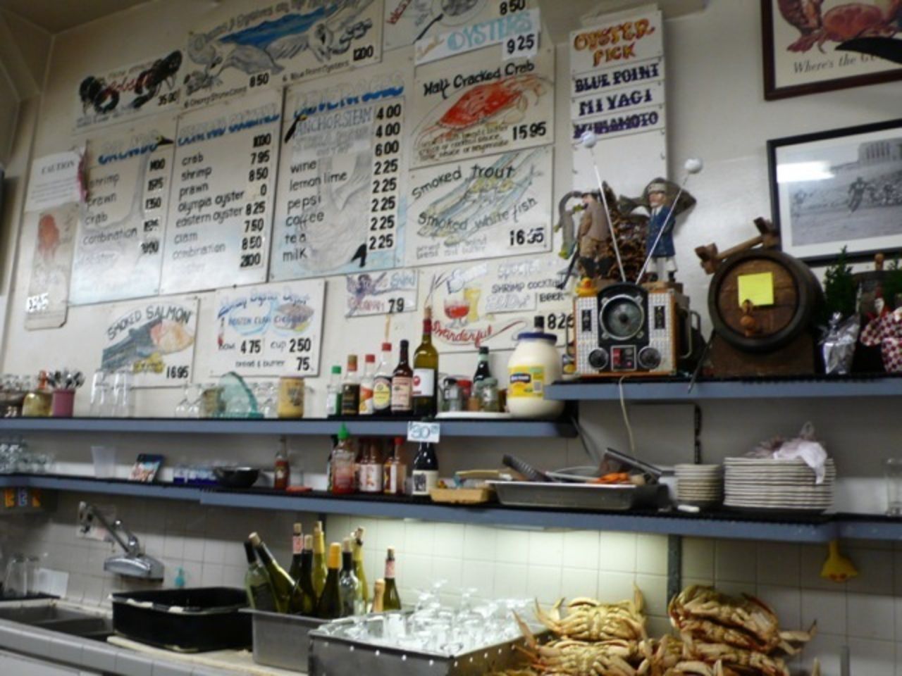 "<a href="http://www.travelandleisure.com/restaurants/swan-oyster-deopt-san-francisco" target="_blank" target="_blank">Swan Oyster Depot</a> turned 100 in 2012. The Sancimino brothers (six of them!) are always joking around behind the counter. Order cracked crab and a pint of Anchor Steam." --<a href="http://ireport.cnn.com/docs/DOC-897762">Ron Nichols</a>