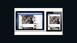The Web and iPad version of Facebook's updated News Feed. The company announced a Web redesign Thursday
