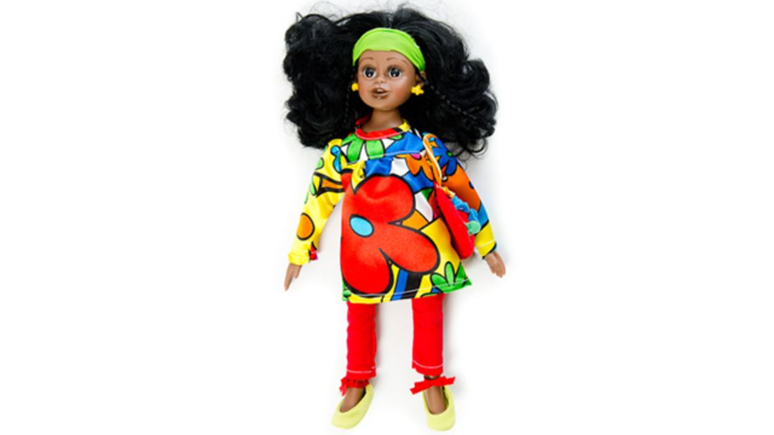 Rooti Dolls has introduced a range of talking dolls aimed at helping African children stay in touch with their heritage. Pictured is Ama -- a "bubbling dynamic girl" whose "dream is to be a doctor someday," says the company's website. Ama speaks the Ghanaian languages of Twi, Ga, Ewe and Krobo.