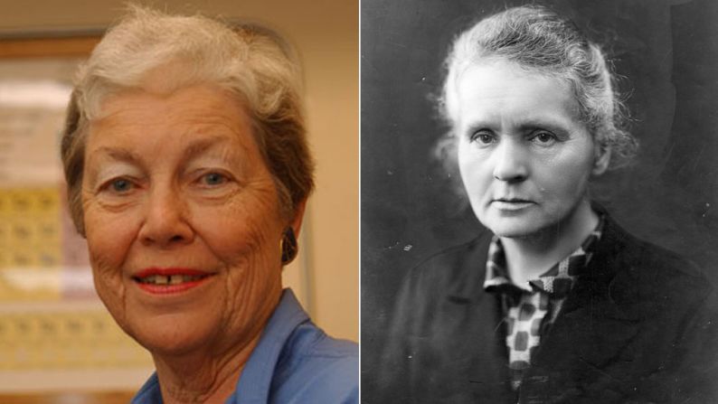 Nuclear chemist <a target="_blank" target="_blank">Darleane Hoffman</a>, left, specializes in heavy elements like plutonium. She was part of a team that focused on confirming the discovery of Seaborgium, element 106. Her research has revealed new aspects of fission and atomic processes, and she was awarded the National Medal of Science in 1997. The discoveries of <a target="_blank" target="_blank">Marie Curie</a> (1867-1934) were similarly focused: Her observations of radiation suggested a relationship between radioactivity and the heavy elements of the periodic table. Curie's painstaking research with her husband, Pierre, culminated in the isolation of two new, heavy elements -- polonium, which they named for Marie's homeland, and the naturally glowing radium.