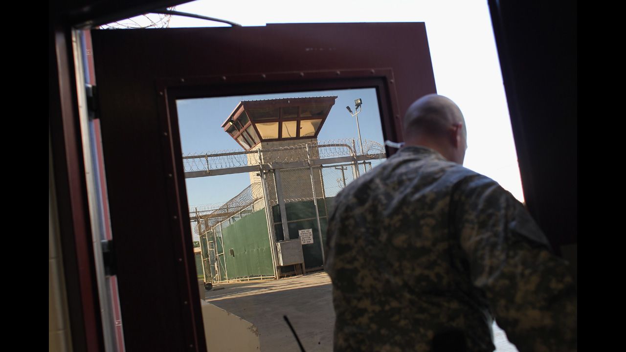 A guard walks out of the maximum-security section of the detention center in September 2010.