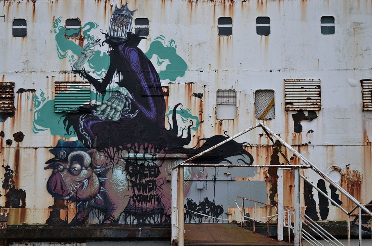 The project was launched by arts collective <a href="http://www.dudug.co.uk/" target="_blank" target="_blank">DuDug</a> -- a word play on the Welsh for "black duke." Hungarian artist Mr Zero, created this piece, called "The Prophet of Profit." <br /><br />"At first some people weren't so keen on the artwork and saw it very doggedly as 'illegal graffiti' in the negative sense of the word. However, many now realize that the Duke has been given a new purpose and a new lease of life," DuDug organiser Maurice Blunt, said.