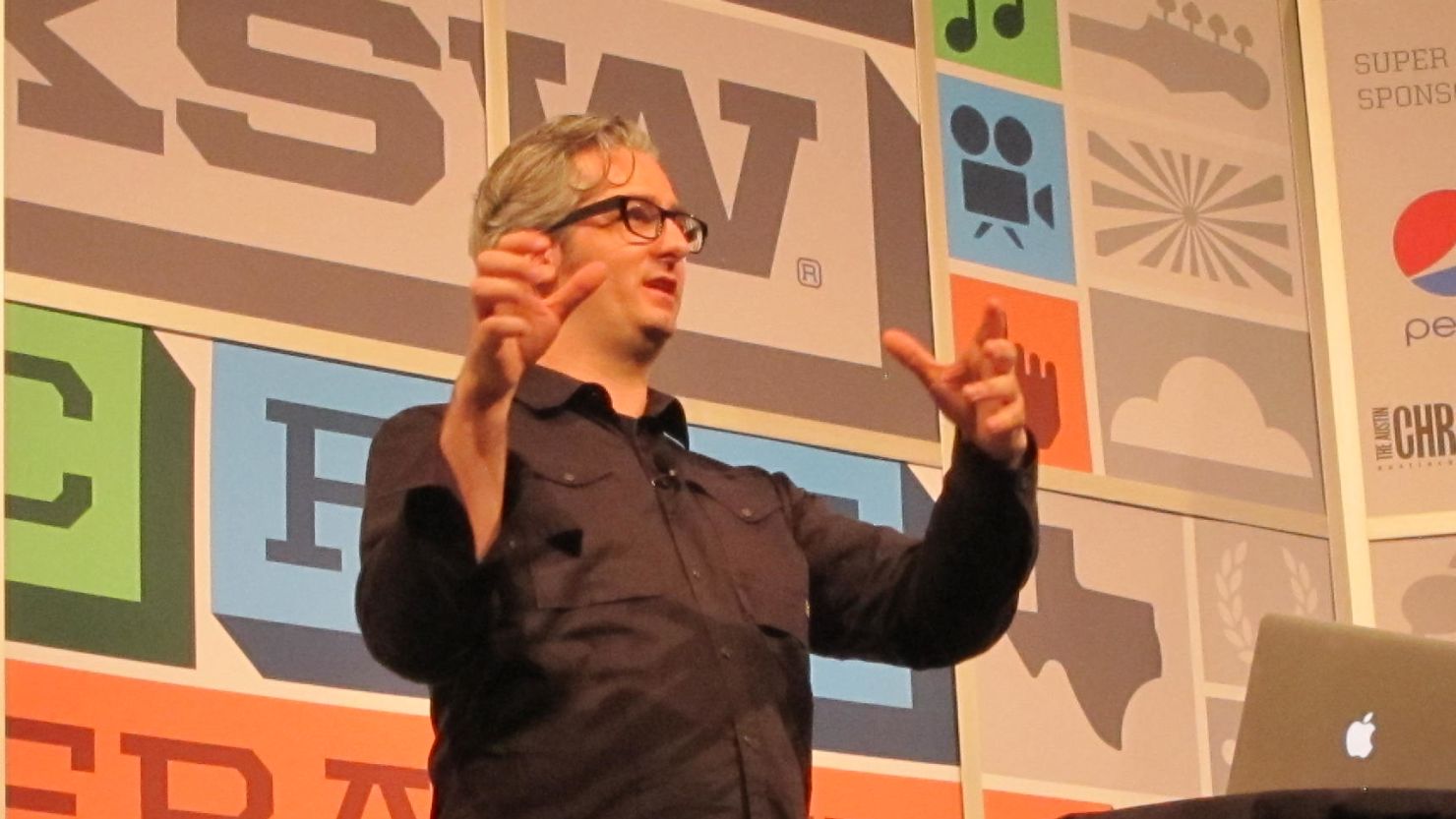 MakerBot CEO Bre Pettis speaks Friday at the South by Southwest Interactive festival in Austin, Texas.