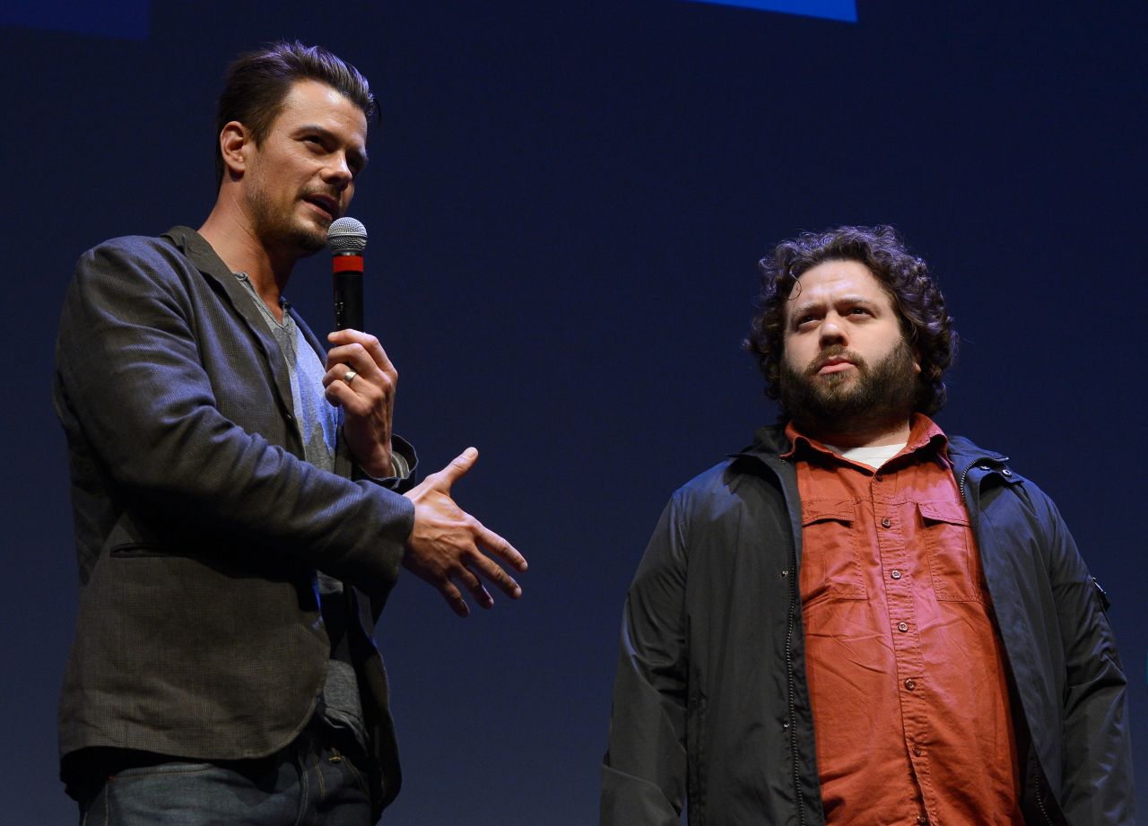 Actors Josh Duhamel, left, and Dan Fogler attend the SXSW screening of "Scenic Route" at the Topfer Theatre on March 8.