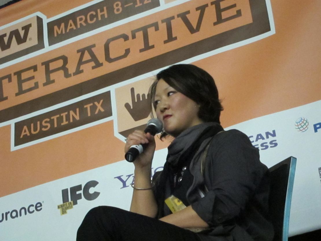 Jean H. Lee, Korea bureau chief for the AP, speaking Saturday at South by Southwest in Austin, Texas.
