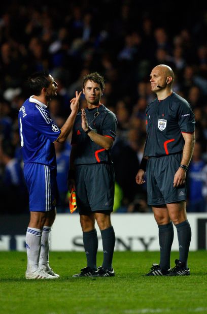Chelsea players raged at referee Tom Henning Ovrebo after he failed to give what they considered to be multiple penalties during a 2009 Champions League semifinal second leg against Barcelona. The Norwegian says players and coaches should be educated on the psychological impact abuse has on referees.