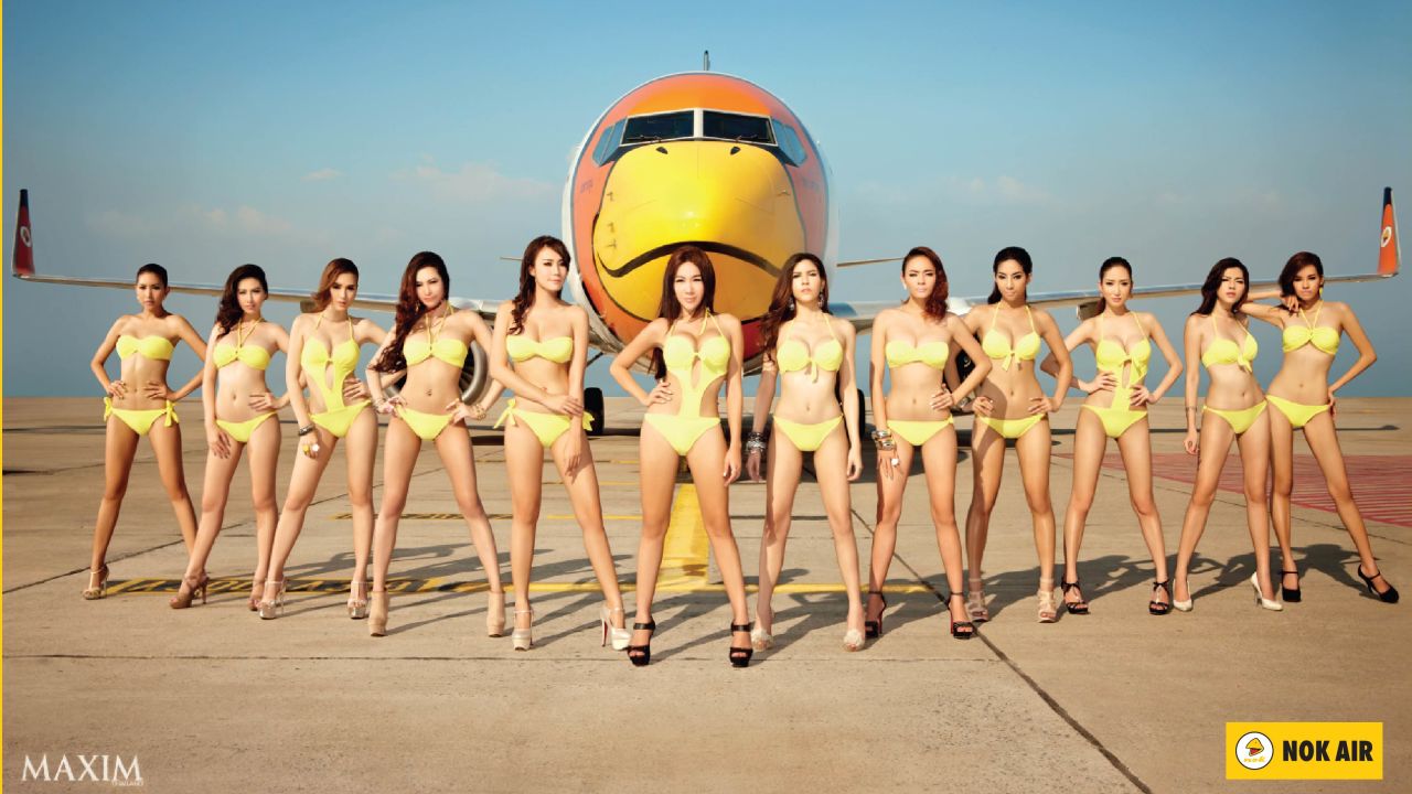 Thailand-based low-cost carrier Nok Air's controversial calendar.