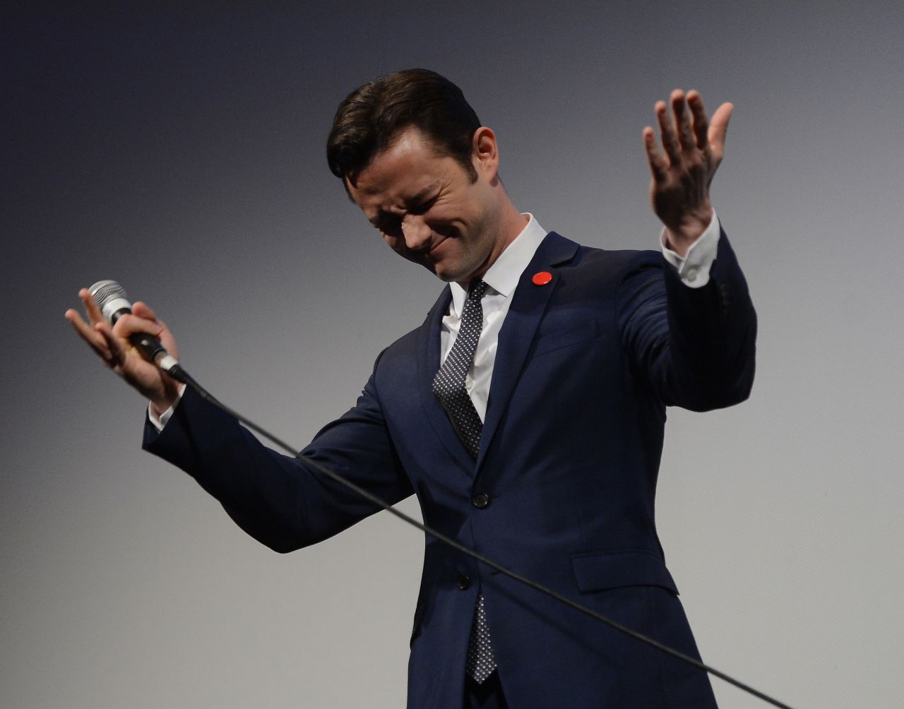 Director Joseph Gordon-Levitt introduces his film "Don Jon" at the Paramount Theatre on March 11.