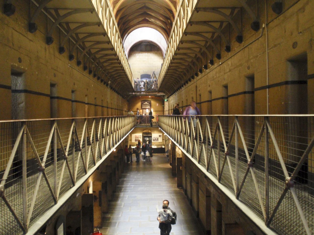 Grim view inside Old Melbourne Gaol.
