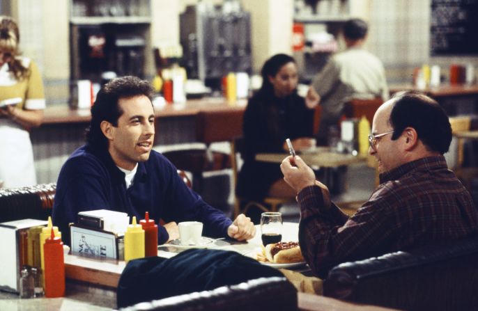 True, "Seinfeld" also technically launched in 1989 -- but what are the '90s without Jerry Seinfeld (left), George Costanza (played by Jason Alexander, right), Kramer and "<a href="index.php?page=&url=http%3A%2F%2Fwww.youtube.com%2Fwatch%3Fv%3DDY_DF2Af3LM" target="_blank" target="_blank">The Elaine</a>"?