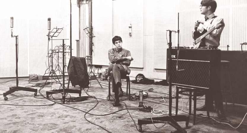 Paul McCartney and John Lennon are recording "With the Beatles," their second studio album, in 1963 at Abbey Road Studios in northwest London. Other bands to have recorded at the legendary studios, which opened in 1931, include Pink Floyd, Mick Jagger, Oasis and Blur.