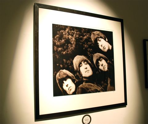 This photo became the album cover of "Rubber Soul." It was groundbreaking because it was their first sleeve to not feature their name. Only two editions of this print were ever made. The one pictured, AP1, is the most expensive print on sale at Snap Galleries in London, priced at $45,000 (£30,000).