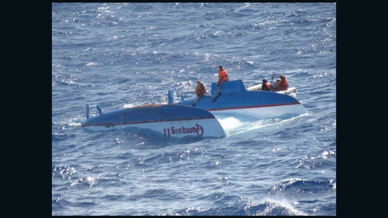 The storms generated powerful waves that overturned the Queequeg as it headed from Mauritius to Madagascar.