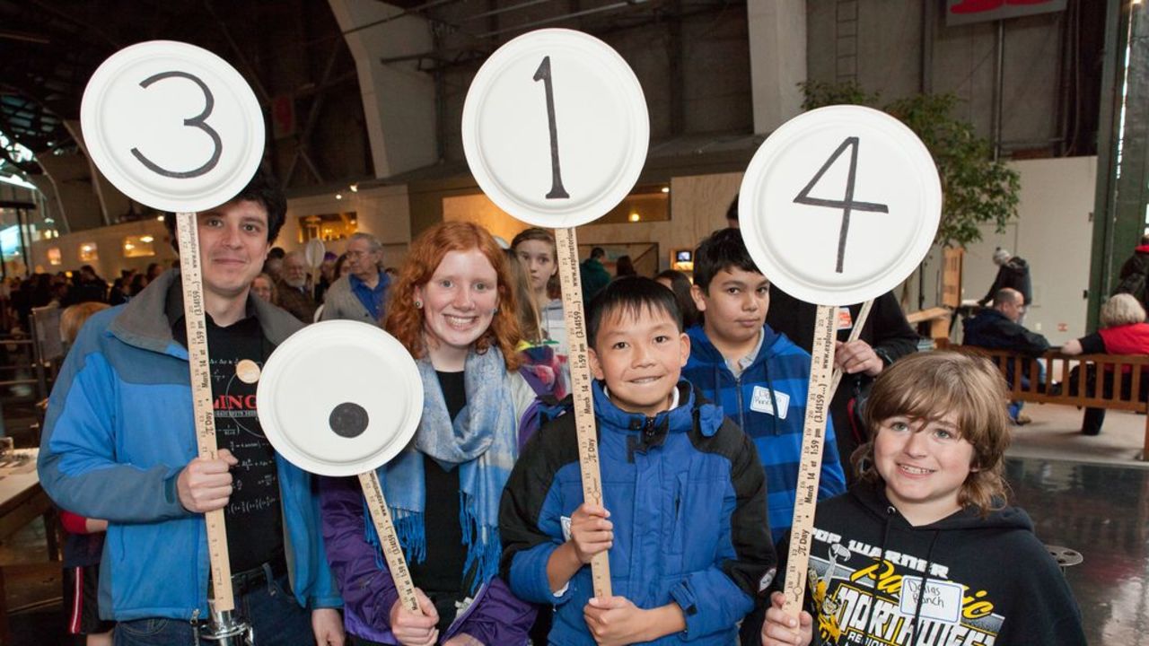 The Exploratorium in San Francisco holds an annual Pi Procession of pi's digits.